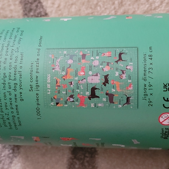 1000 pc jigsaw puzzle A-Z Dogs - Picture 3 of 5